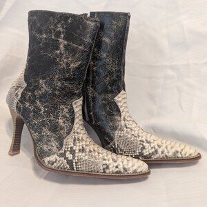 Leather Boots, Los Altos Short Tops, Rattlesnake, Size 9.5 US (26.5 Mex)